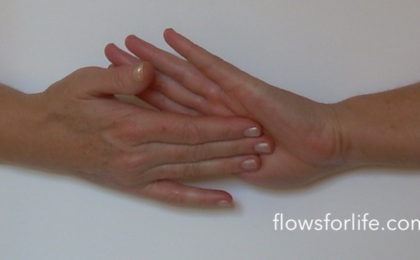 Exercise Hold CENTER of PALM for FATIGUE