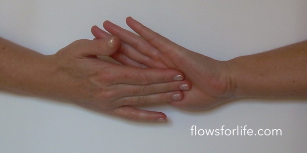 Exercise: Hold CENTER of PALM for FATIGUE