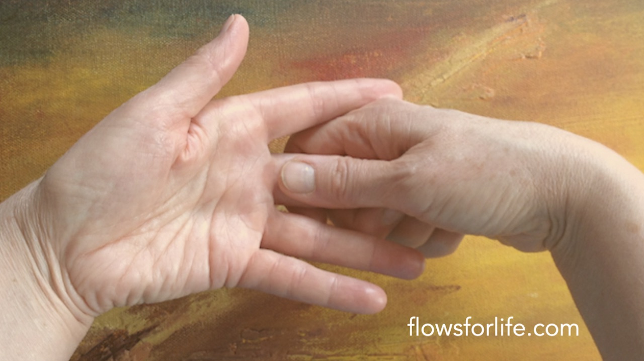 Breathe more easily with Jin Shin Jyutsu mudra 1